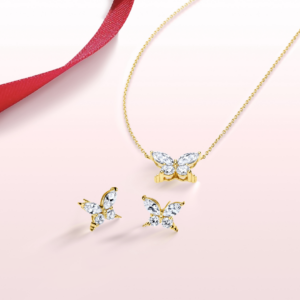 Adornmora Brass Gold-plated Gold Jewel Set