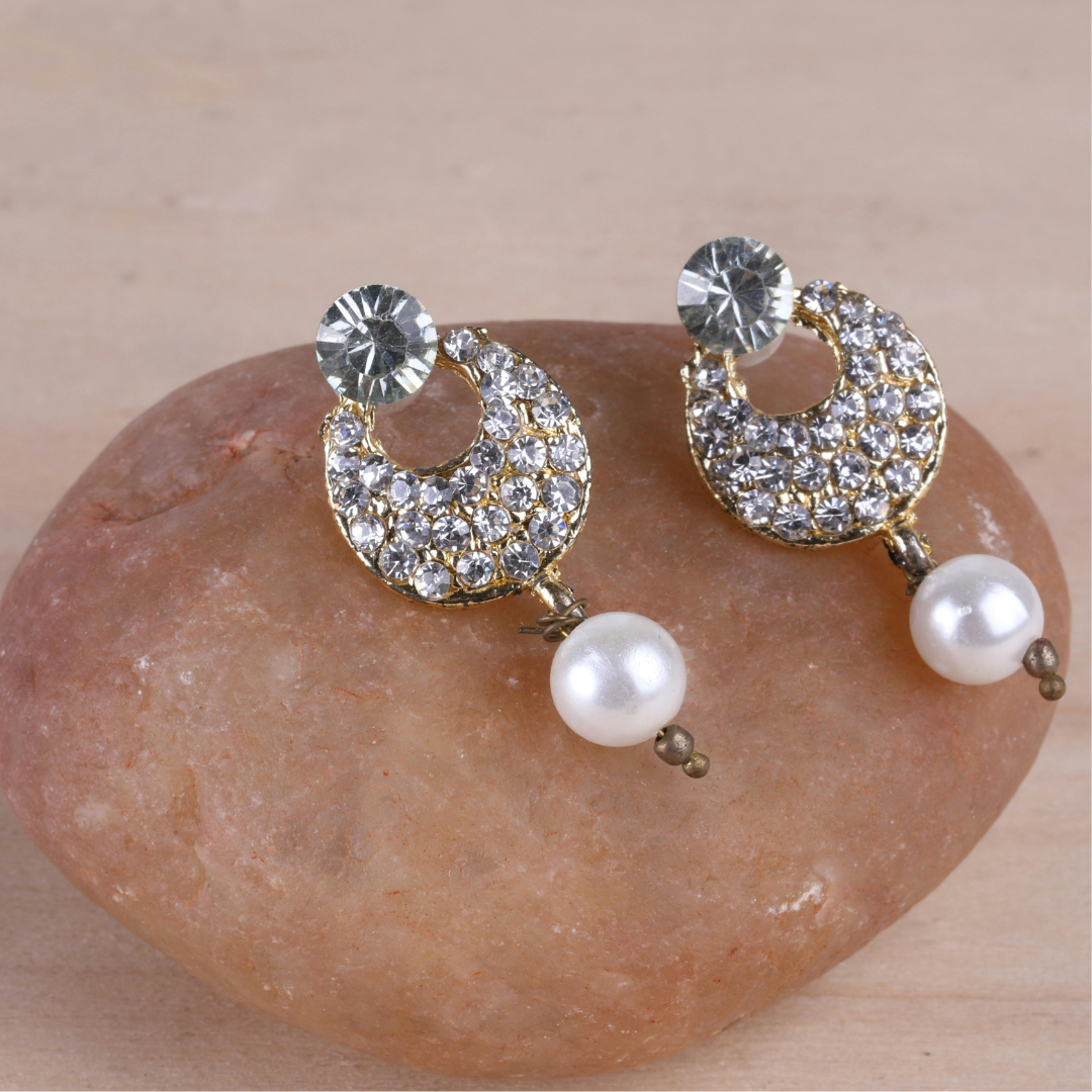 Ark Jewel Gold Plated Stud /Earring Drops & Danglers Earring Set
